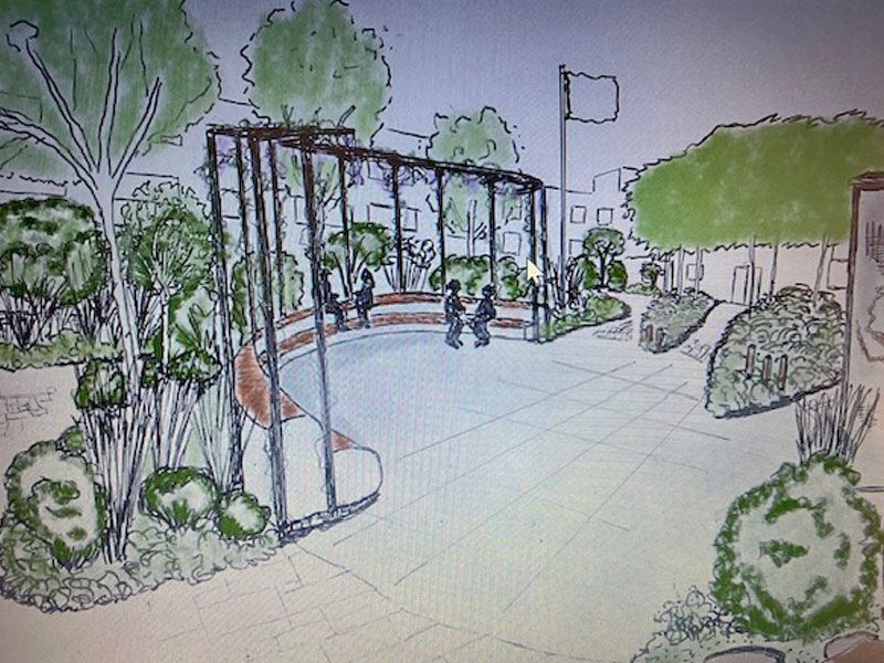 De nieuwe binnentuin van Humanitas Deventer