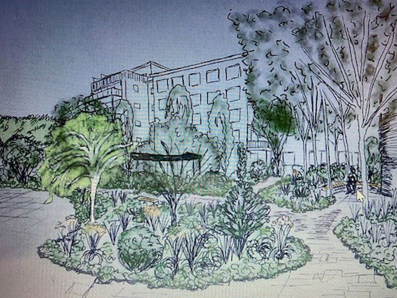 De nieuwe binnentuin van Humanitas Deventer